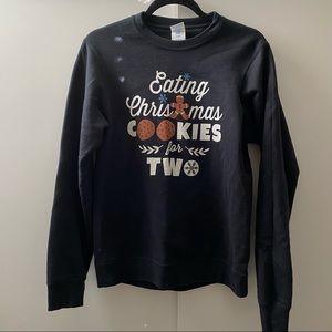 Women’s black Christmas Port & Company sweater Sz S